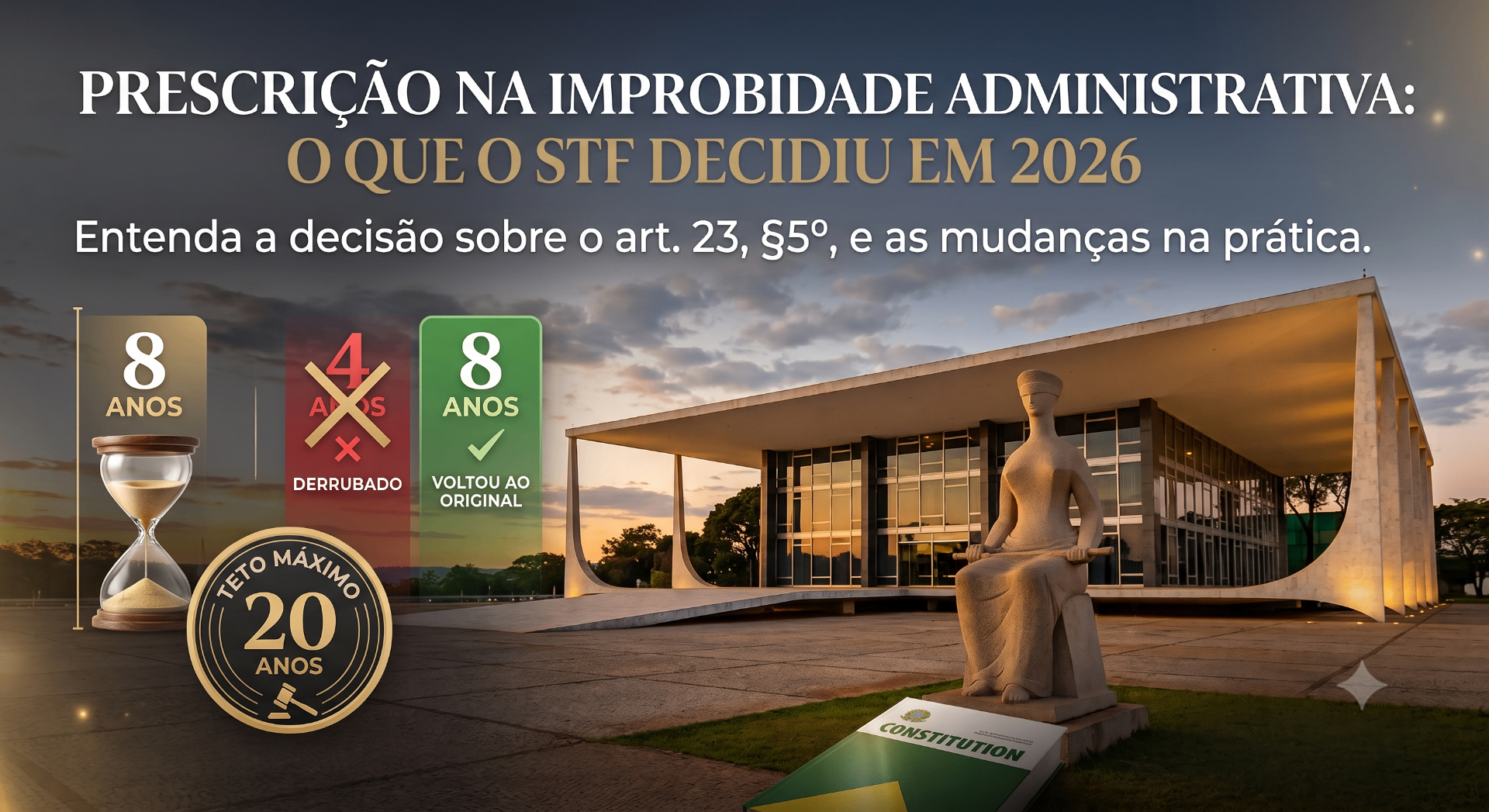 Prescrição na improbidade administrativa: o que o STF decidiu e o que muda na prática